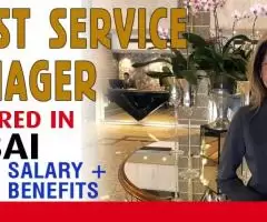 Guest Service Manager Required in Dubai