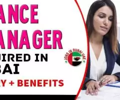 Finance Manager Required in Dubai