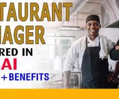 Restaurant Manager Required in Dubai