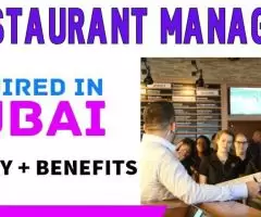 Restaurant Manager Required in Dubai