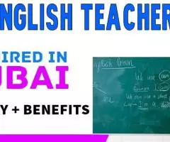 English Teacher Required in Dubai